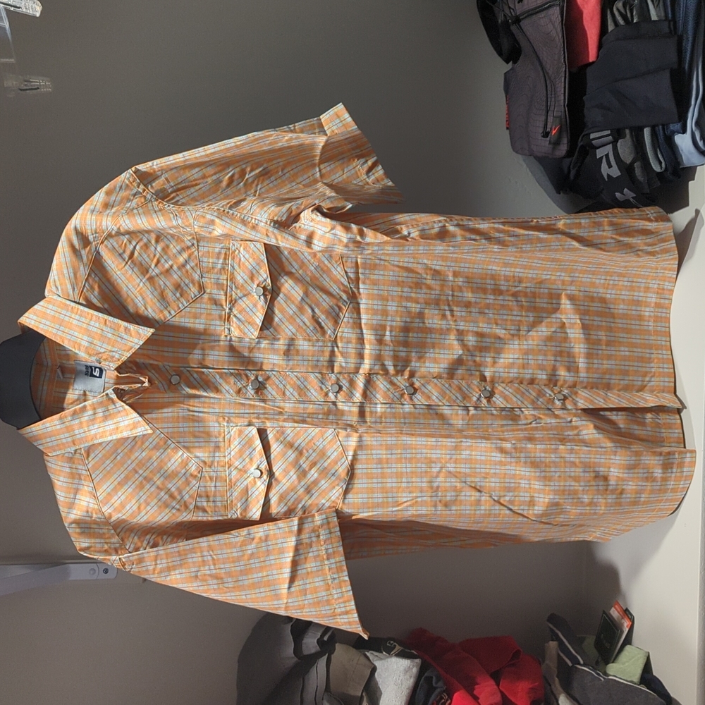 Salty Casual shirt XL button snaps